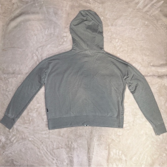 RVCA Sage Green Full Zip Up Hoodie Sweatshirt Size Small - Picture 11 of 16